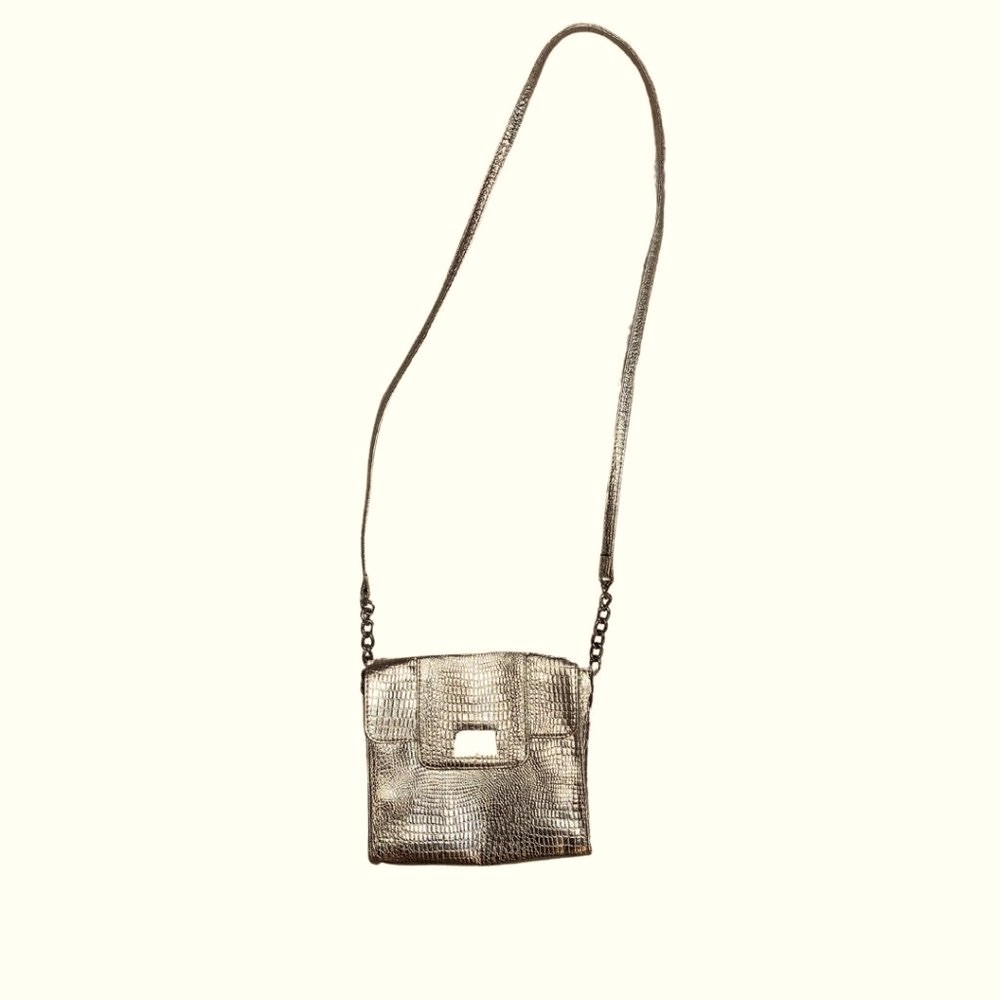 Crocodile Style Crossbody Bag